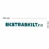 Showplate med logo - For originale skiltholdere - Ekstraskilt.no