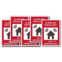 Alarm refleks merker til vindu - pakke med 5 stk V2