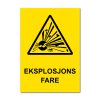 Fareskilt - Eksplosjonsfare
