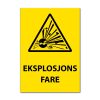 Fareskilt - Eksplosjonsfare