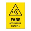 Fareskilt - Roterende propell