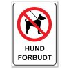 Forbudt skilt - Hund forbudt