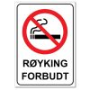 Forbudt skilt - Røyking forbudt