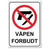 Forbudt skilt - Våpen forbudt