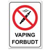 Forbudt skilt - Vaping forbudt