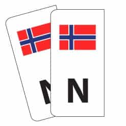 n-merker hvit