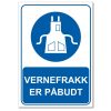 Påbudsskilt - vernefrakk er påbudt