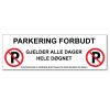 Parkering forbudt hele døgnet