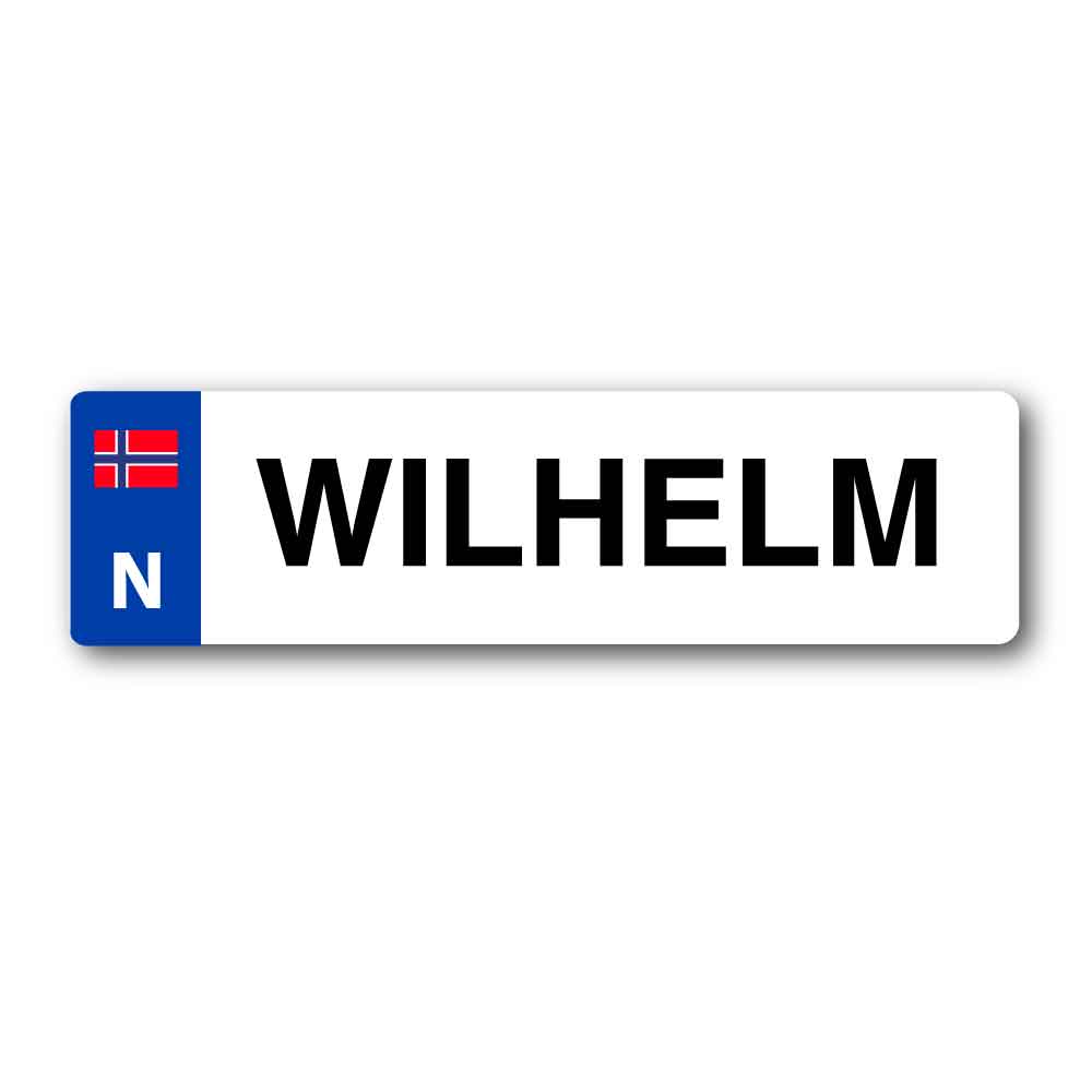 Skilt til barnevogn