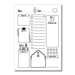 Notebook planleggeren - whiteboard