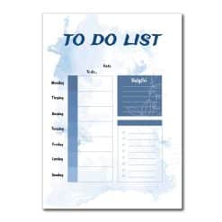 To do list ukeplan whiteboard