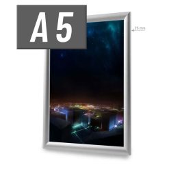 Klippsramme Aluminium A5 Display