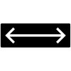 Underskilt med pil begge veier