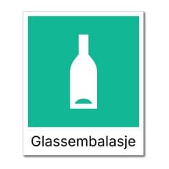 Fraksjonsmerker - Avfallssortering (Glass)