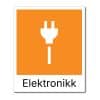fraksjonsmerker avfallssortering (Elektronikk)