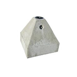Betong Løsfot 175kg - Pyramideformet for ø60 Stolpe