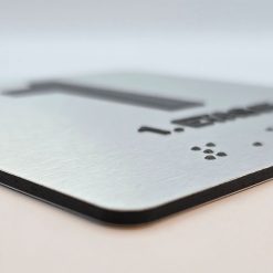 Børstet Alu Panel Taktile Skilter