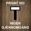 ingen gjennomgang skilt 500x500mm (kopi)