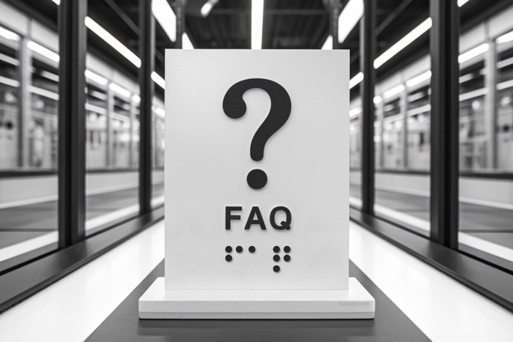 FAQ Taktile skilter - Informasjon om taktile skilter - Alt du trenger å vite om taktile skilter