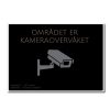 Kameraskilt Lux liggende kameraovervåket