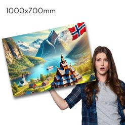 trykk med din egen fil 1000x700mm liggende