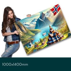 Trykk med din egen fil - 1400x1000mm Liggende