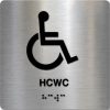 Taktile skilter - HCWC - Børstet Alu Panel