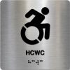 Taktile skilter - HCWC - Børstet Alu Panel