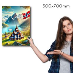 Trykk med din egen fil - 500x700mm Stående