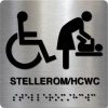 Taktile skilter - Stellerom/HCWC - Børstet Alu Panel