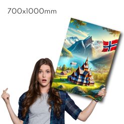 Trykk med din egen fil - 700x1000mm Stående