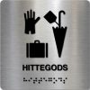 Taktilt skilt - Hittegods - Børstet Alu Panel