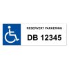 Reservert parkering - HC - med eget skiltnummer
