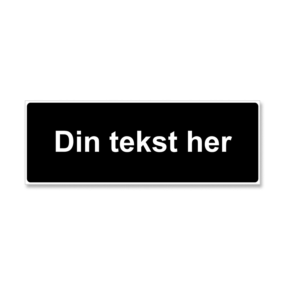 underskilt med egen tekst