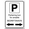parkering for kunder pil venstre bedriftsnavn (kopi)