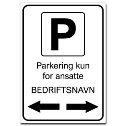 parkering for kunder pil venstre bedriftsnavn (kopi)