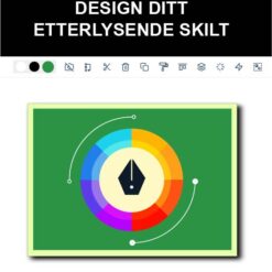 etterlysende skilt med ditt eget design liggende format