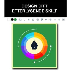 etterlysende skilt med ditt eget design kvadratisk format