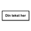 underskilt sort ramme egen tekst