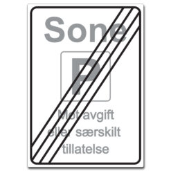 opphørsskilt sone – mot avgift eller særskilt tillatelse