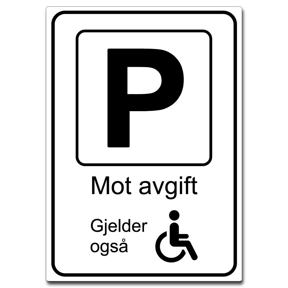 parkering mot avgift hc med p