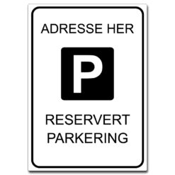 reservert parkering med egen adresse mørk p