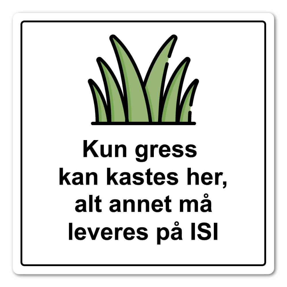 forbudt skilt ikke kast hageavfall her 50x50 (kopi)