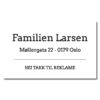 postkasseskilt gravert nei takk 94x58mm