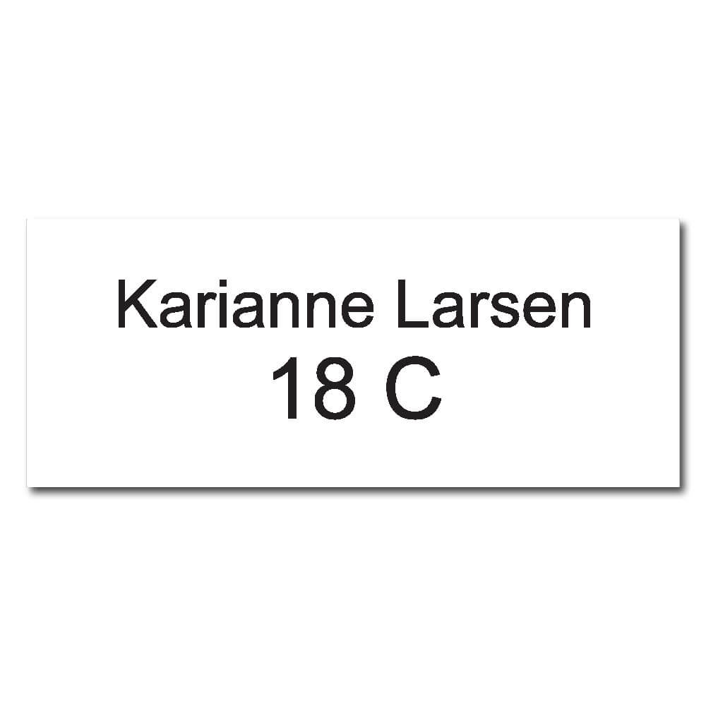 standard leilighetsmerke gravert 78x32mm