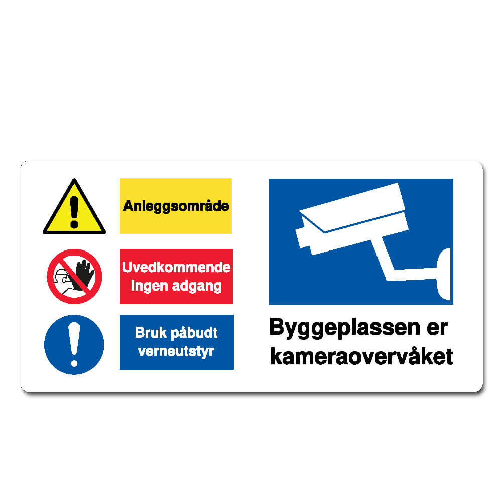 farlig område kameraovervåket