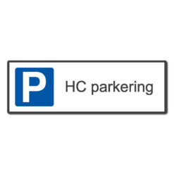 hc parkering med blå p